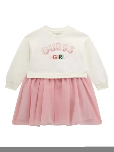 Guess Kids' Panelled Dress In White