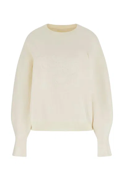 Guess Parker 4g Logo Sweater In White