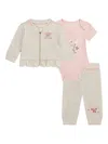 Guess Patch-embellished Tracksuit Set (set Of Three) In Neutral
