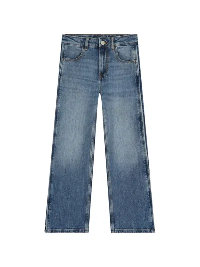 Guess Kids' Patch-pockets Jeans In Blue