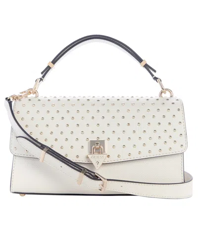 Guess Patsie Top Handle Flap Small Bag In White