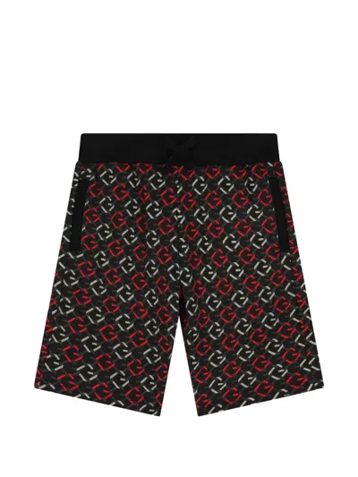 Guess Kids' Patterned Shorts In Red