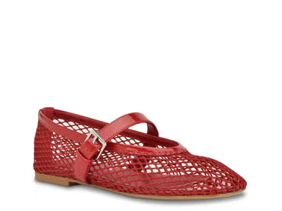 Guess Paxey Mary Jane Flat In Red