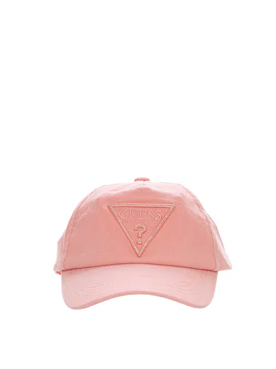 Guess Peaked Hat In Pink