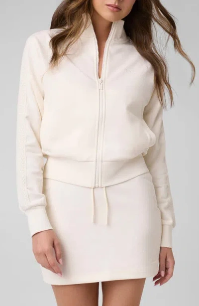 Guess Phoebe Full Zip Sweatshirt In Brown
