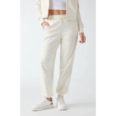 Guess Phoebe High Rise Stripe Joggers In Brown