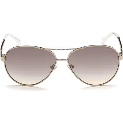 Guess Pilot Sunglasses In Gold