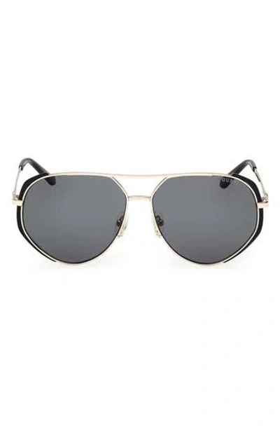 Guess Pilot Sunglasses In Metallic