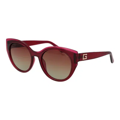 Guess Pink Plastic Sunglasses In Brown