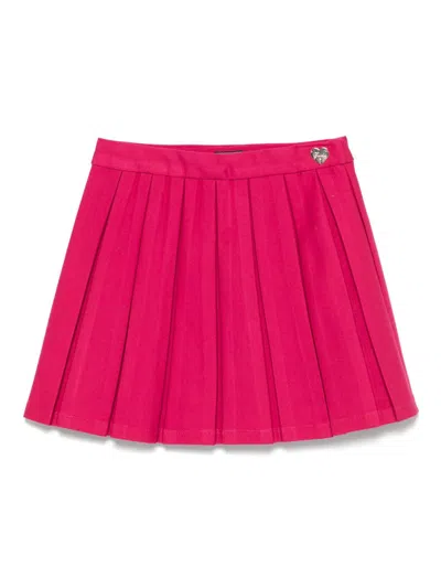 Guess Kids' Pleated Skirt In 粉色