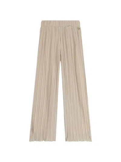 Guess Kids' Pleated Trousers In Neutral
