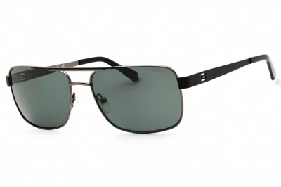 Guess Polarized Smoke Navigator Men's Sunglasses Gu6968 08d 58 In Gray