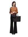 Guess Polyester Tote Bag In Black