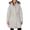 Guess Cream Polyester Coat In White