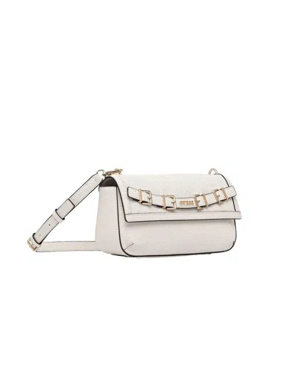 Guess Polyurethane Shoulder Bag In White