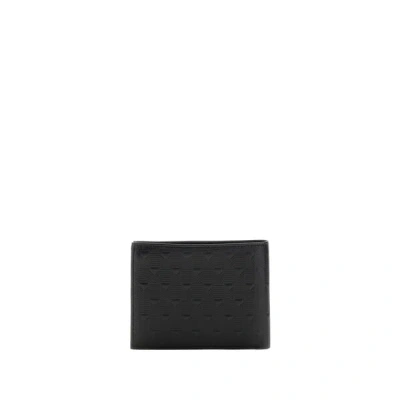 Guess Porte-cartes En Cuir In Black