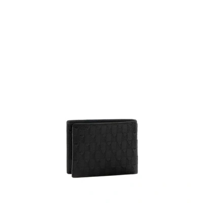 Guess Portefeuille En Cuir In Black