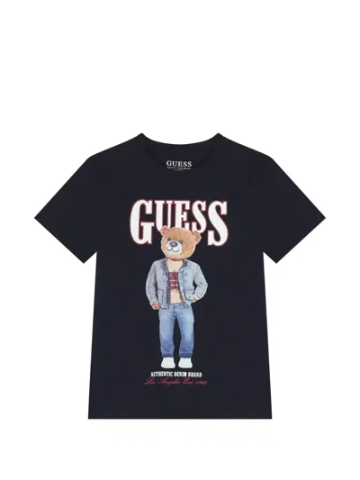 Guess Kids' Printed T-shirt In Multi