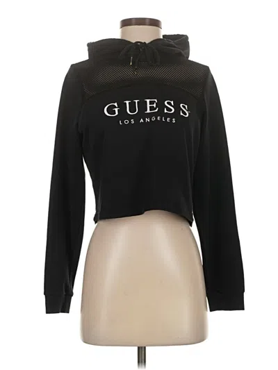 Pre-owned Guess Pullover Hoodie In Black