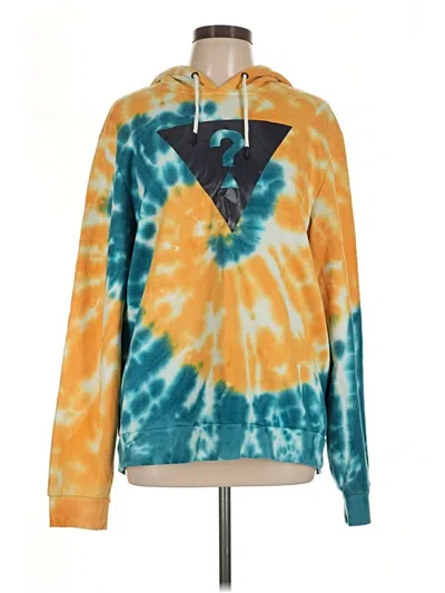 Pre-owned Guess Pullover Hoodie In Teal