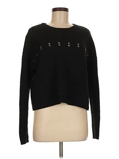 Pre-owned Guess Pullover Sweater In Black