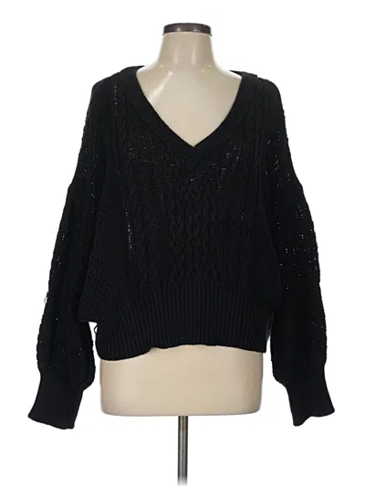 Pre-owned Guess Pullover Sweater In Black