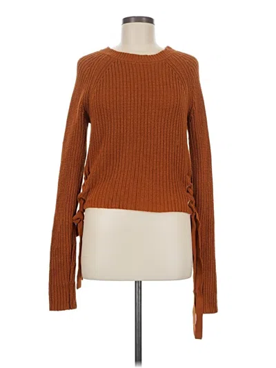 Pre-owned Guess Pullover Sweater In Brown