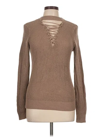 Pre-owned Guess Pullover Sweater In Brown