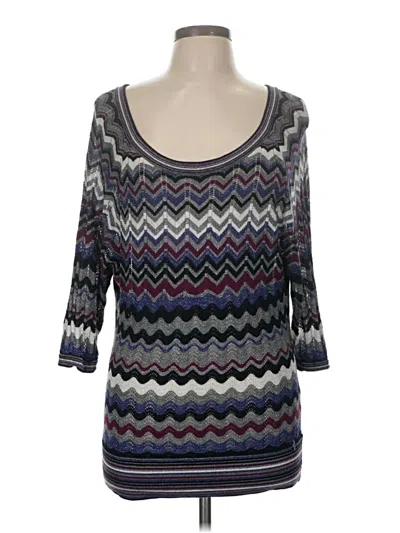 Pre-owned Guess Pullover Sweater In Purple