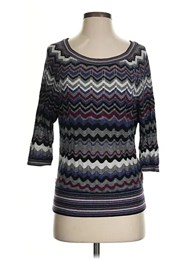 Pre-owned Guess Pullover Sweater In Purple
