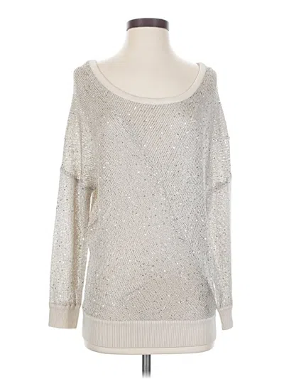 Pre-owned Guess Pullover Sweater In Silver