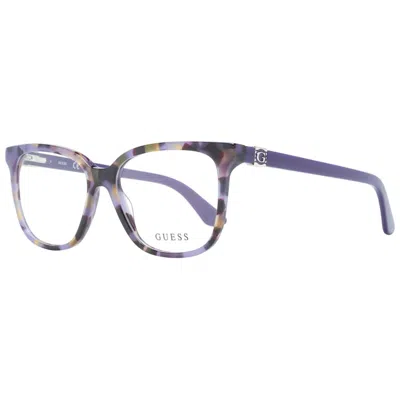 Guess Purple Women Optical Frames In Metallic