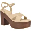 Guess Qeelin Ankle Strap Platform Sandal In Multi