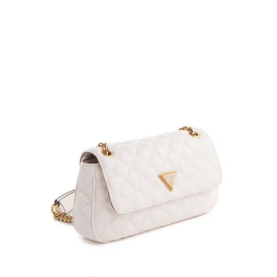 Guess Quilted Handbag In Beige