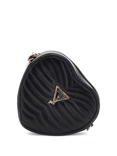 Guess Kids' Quilted-heart Bag In Black