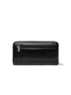 Guess Quilted Polyurethane Wallet In Black