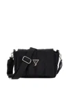 Guess Quilted Shoulder Bag In Black