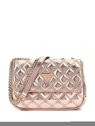 Guess Kids' Quilted Shoulder Bag In Pink