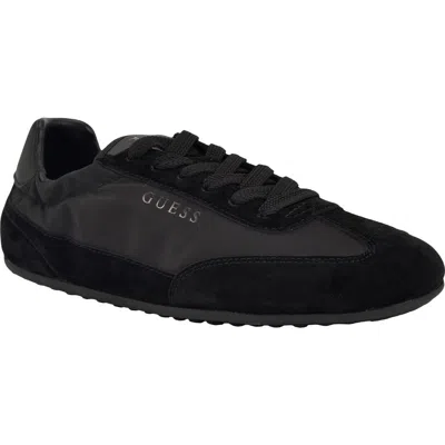 Guess Womens Rachale Low Profile Lace-up Sneakers In Black
