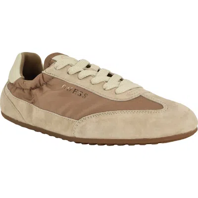Guess Womens Rachale Low Profile Lace-up Sneakers In Neutral