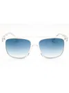 Guess Rectangular Injected Propionate Men's Sunglasses In Blue
