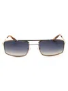Guess Rectangular Men's Sunglasses - Stylish Metal Frame In Blue