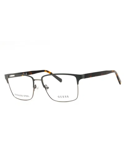 Guess Rectangular Metal Eyeglasses For Men - Gu50070 Style In Multi