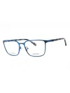 Guess Rectangular Metal Eyeglasses - Modern Design For Men In Blue