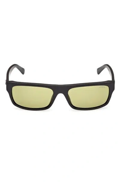 Guess Rectangular Sunglasses In Black