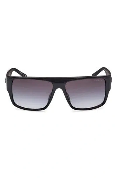 Guess Rectangular Sunglasses In Black