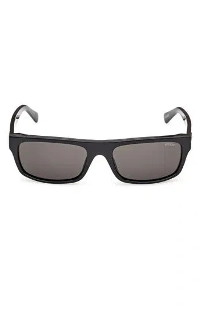 Guess Rectangular Sunglasses In Black