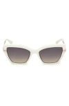 Guess Rectangular Sunglasses In White