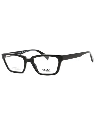 Guess Rectangular Unisex Eyeglasses - Model Gu8280 In Black