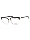 Guess Rectangular Women's Eyeglasses In Black
